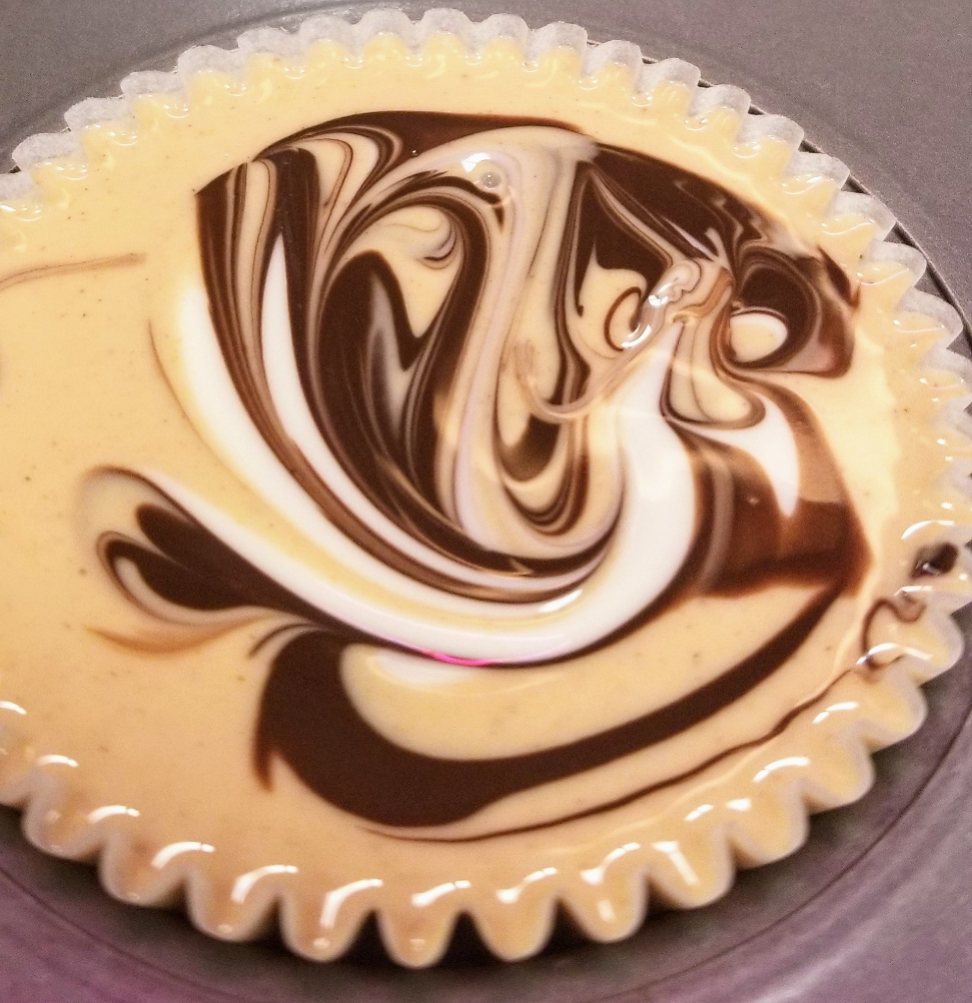 White Chocolate Tiger Butter Cup