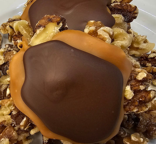 Milk Chocolate Walnut Turtles