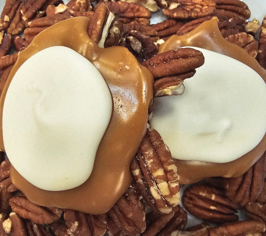 White Chocolate Pecan Turtles