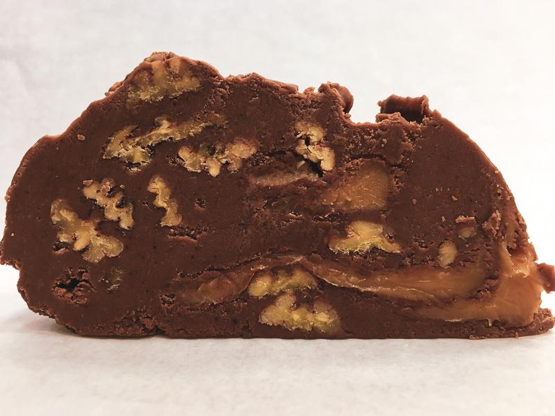 Chocolate Pecan Turtle Fudge